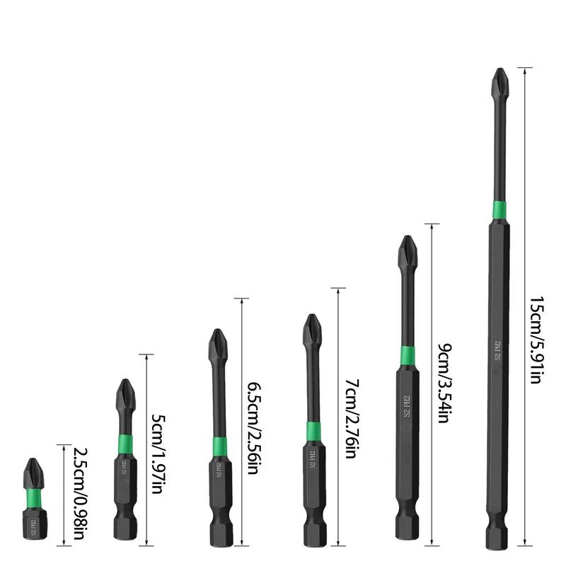 Punta de destornillador magnética de alta resistencia y cierre antideslizante