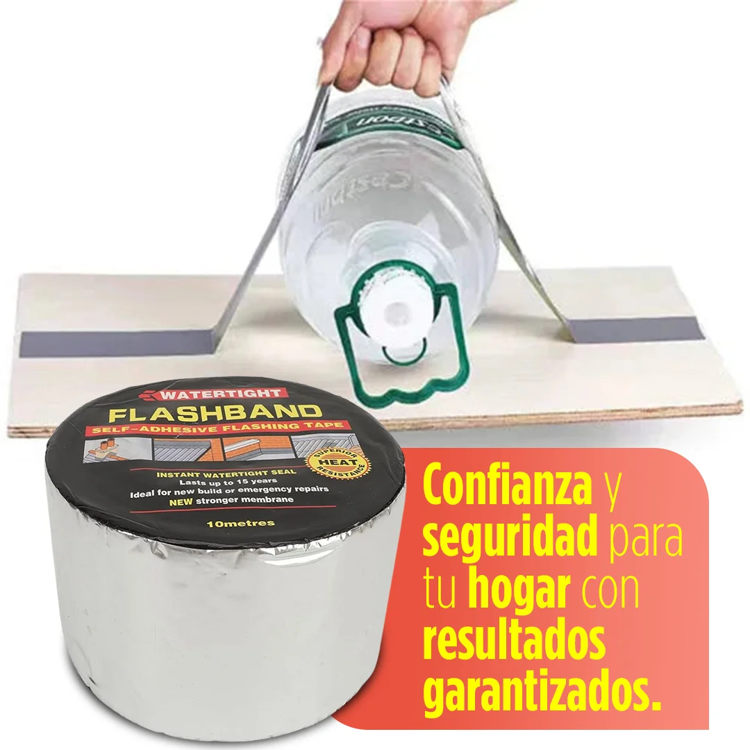 Cinta SelleTodo 10 cm x 10 M – Resuelve Filtraciones en Segundos | Sellado Duradero para Cualquier Superficie