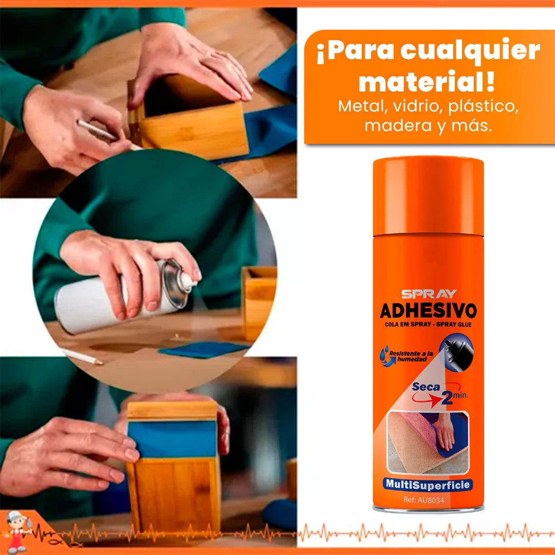 FixaSpray – ¡Reparaciones Instantáneas! Fijación Profesional en Metal, Vidrio, Plástico y Madera