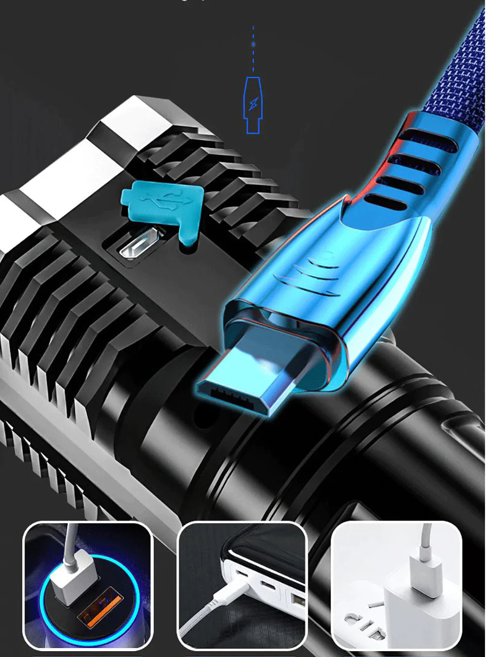 Linterna táctica de alta potencia - Light Power