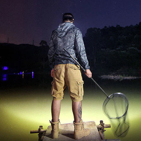 Linterna frontal zoom superpotente - recargable por USB