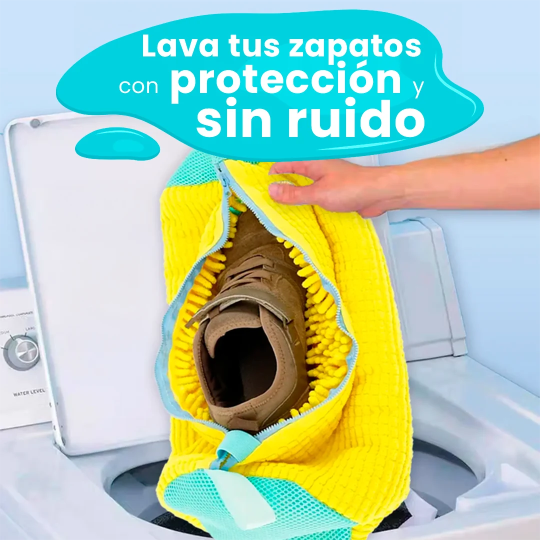 Protege tus Zapatillas y tu Lavadora | LavaZap Bolsa de Microfibra Ultra Resistente para un Lavado Seguro