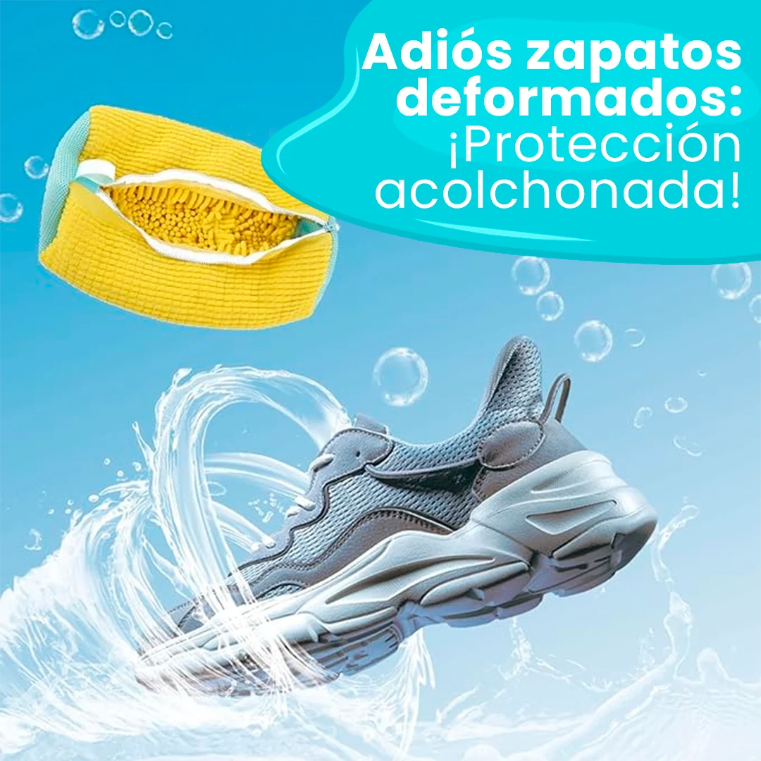 Protege tus Zapatillas y tu Lavadora | LavaZap Bolsa de Microfibra Ultra Resistente para un Lavado Seguro