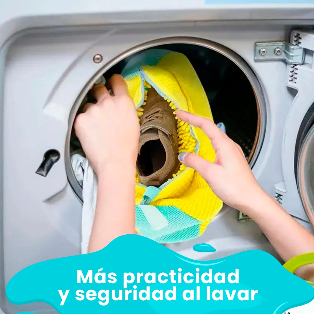 Protege tus Zapatillas y tu Lavadora | LavaZap Bolsa de Microfibra Ultra Resistente para un Lavado Seguro