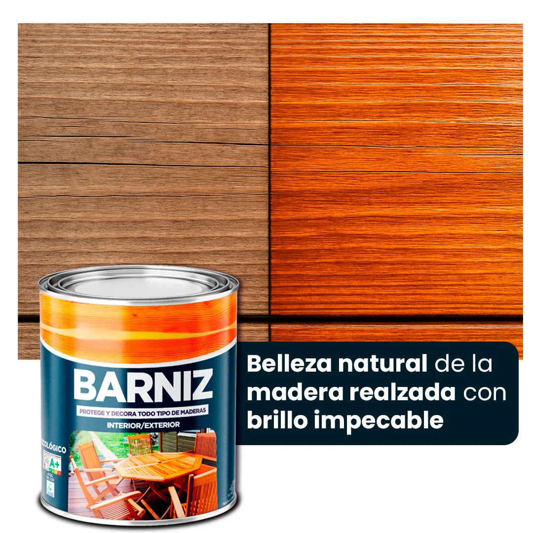 Sellador para Madera MaderaSeal - Protección Total Contra Humedad, Moho y Grietas | Uso Interior y Exterior en Cualquier Estación: Lluvia, Sol o Frío