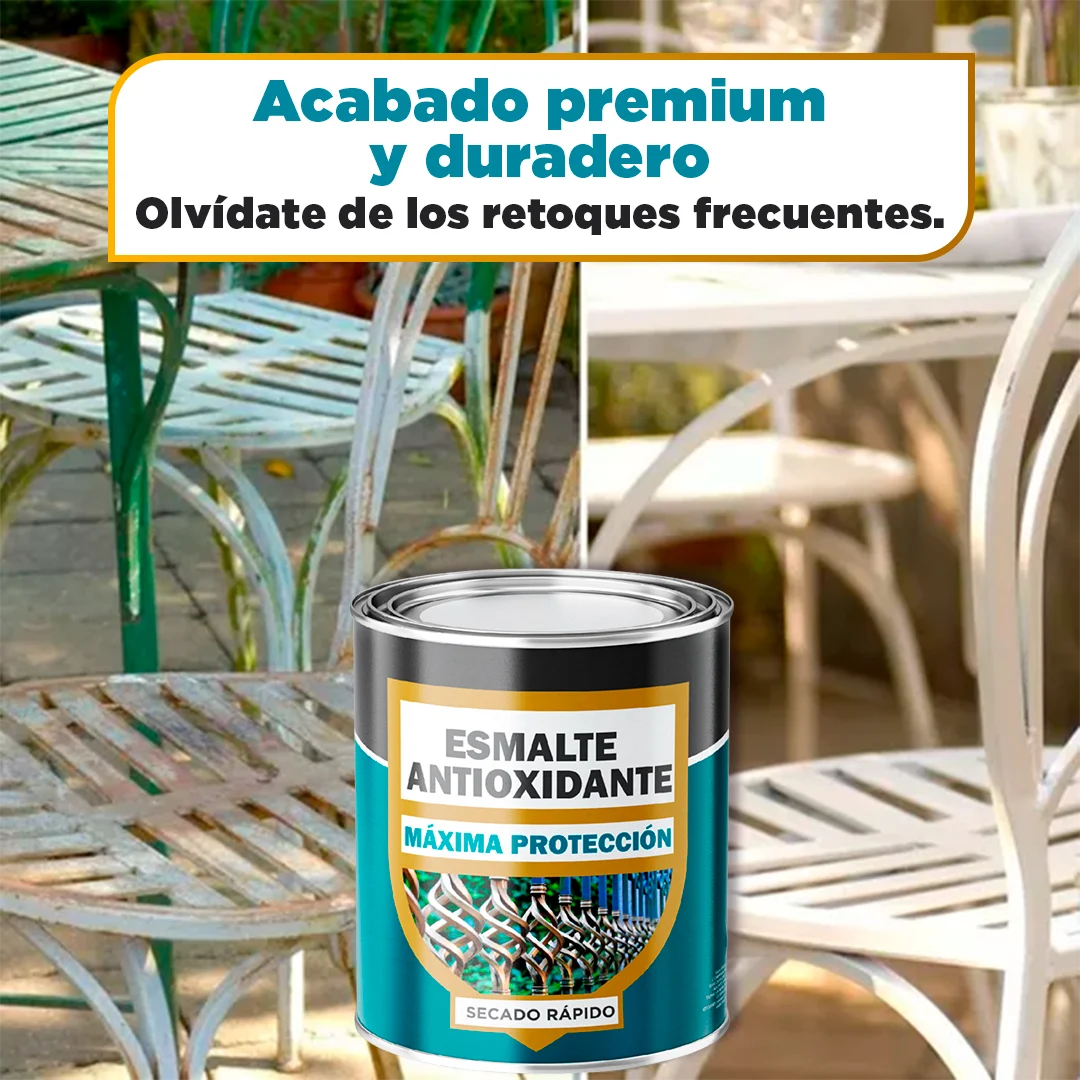 MetalGuard - Pintura Antióxido Profesional - 6 Colores | Máxima Protección y Acabado Mate