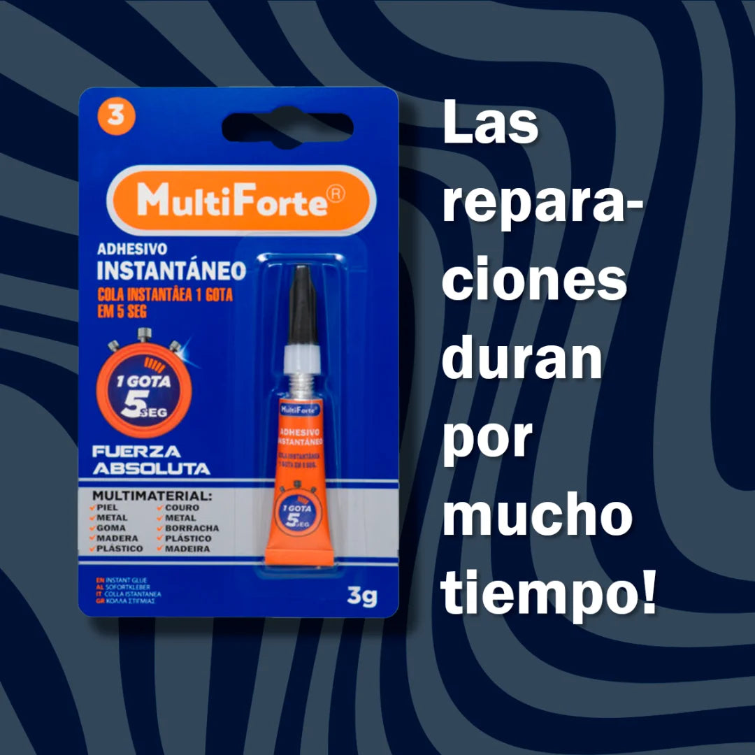 SuperPegamento Restaurador 40g - Resistente al Agua, Seca en 10s, Seguro para la Piel, Pega Metal, Madera, Vidrio y Más