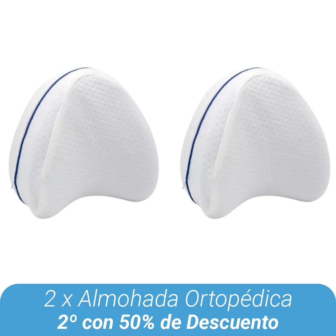 Almohada Ortopédica - Alivio para Espalda y Piernas [Espuma Viscoelástica]