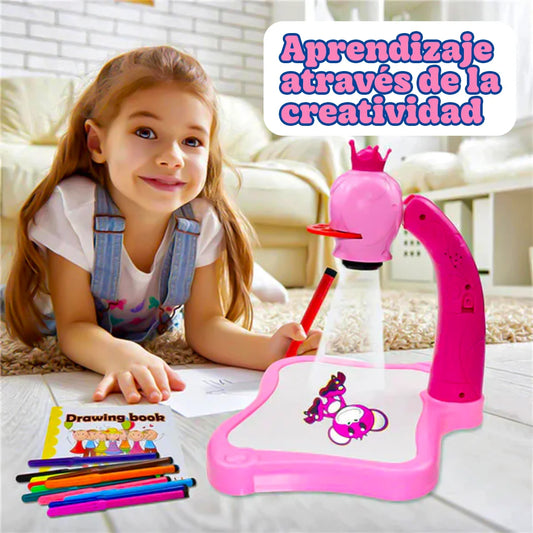 MagicDraw Proyector: Mesa Creativa con Proyección y Accesorios para Pintura y Dibujo