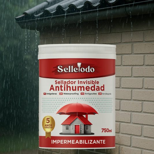 Selle Todo (750g) - Sellador Impermeable Transparente contra infiltraciones, moho y humedad [Duración de 5 años]