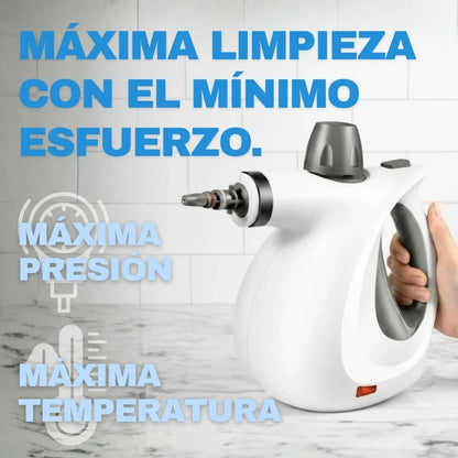 CleanEase – Dispositivo de Vapor Compacto | Limpieza Rápida y Profunda en Sofás, Ropa, Cristales y Más