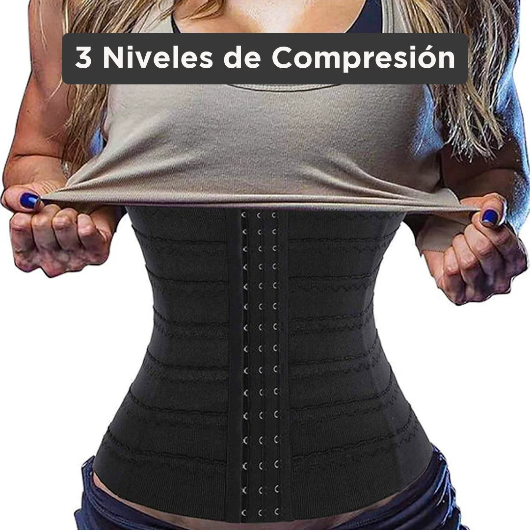 Corsé modelador compresión de 3 niveles - Cintura Bella [reduce 4 cm del abdomen]