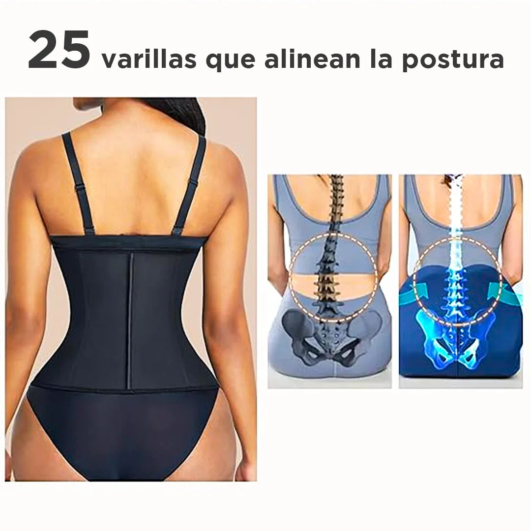 Corsé modelador compresión de 3 niveles - Cintura Bella [reduce 4 cm del abdomen]