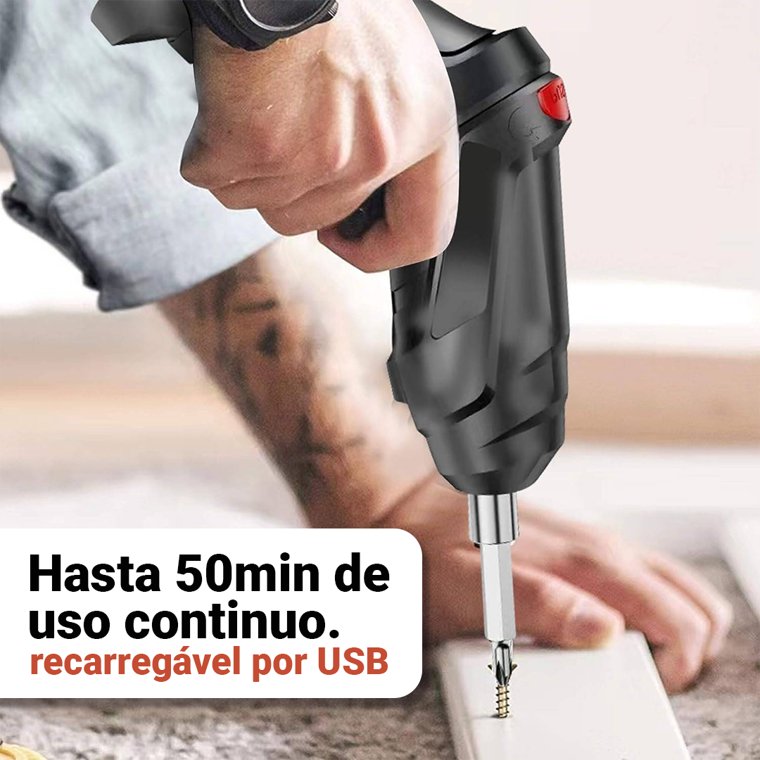 Parafix - Kit Destornillador Eléctrico de 47 Piezas