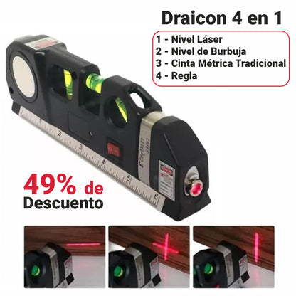 Trena a Laser Draicon 4 en 1 [49% de Descuento + Pilas Incluidas]