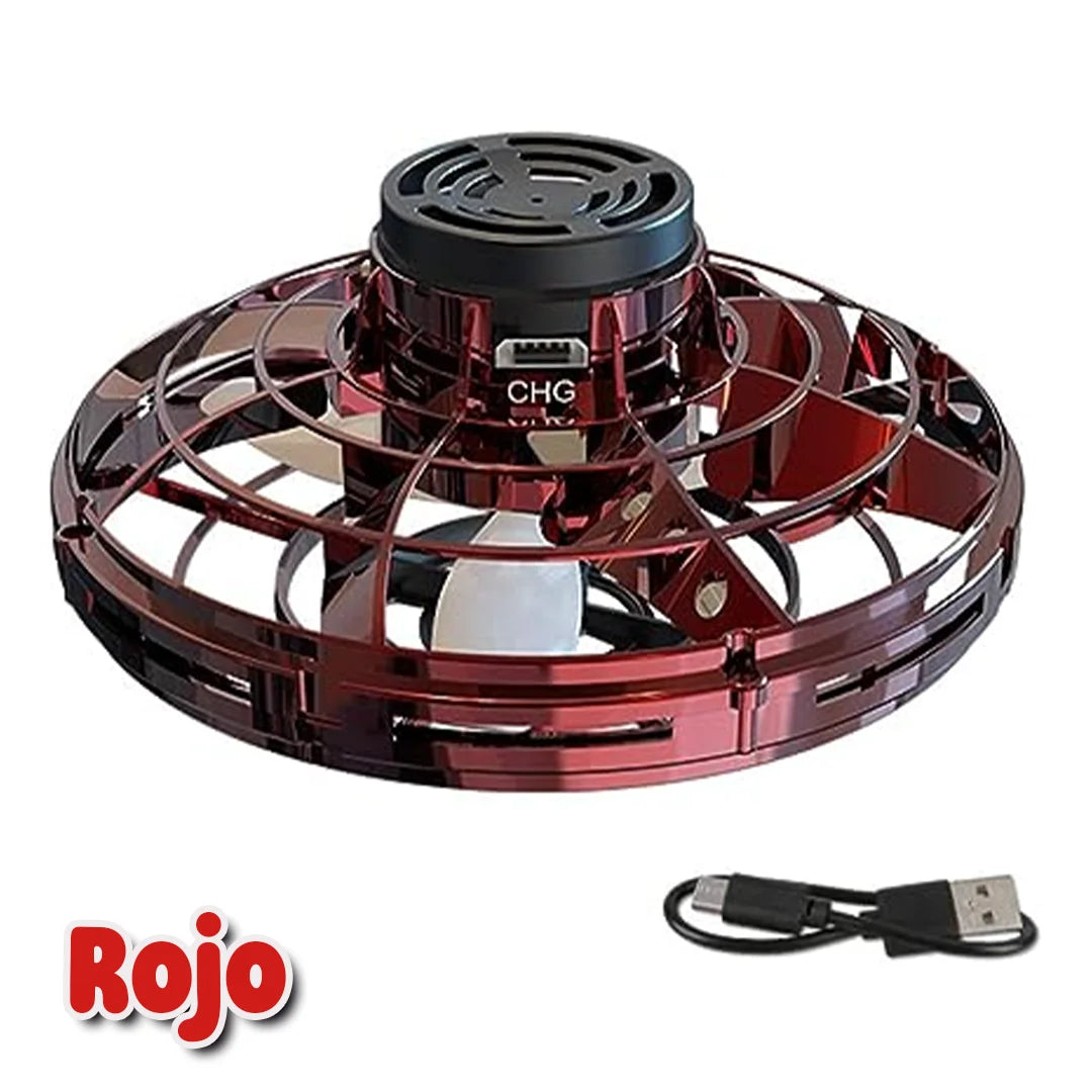Mini OVNI Volador GoFlyer con Luces de Colores y Recargable por USB [A partir de 5 años]