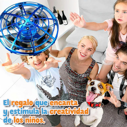 Mini OVNI Volador GoFlyer con Luces de Colores y Recargable por USB [A partir de 5 años]