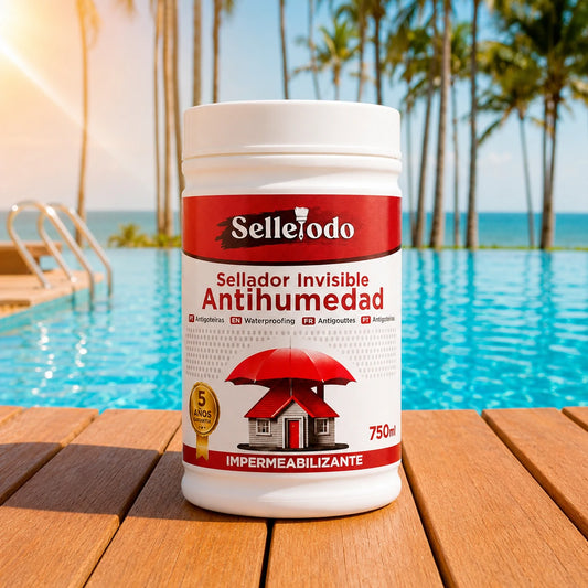 Selle Todo 750g | Impermeabilizante Transparente Antihumedad con Duración de Hasta 5 Años