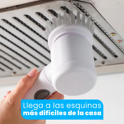 Cepillo Eléctrico Recargable LimpiaFácil 3 en 1 Sin Cable – Limpieza Profunda y Alcance en Esquinas Difíciles