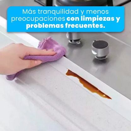LimpiaFix – Fita de Vedação Autoadesiva 3,35m para Banheiros e Cozinhas | Acabamento Branco Discreto