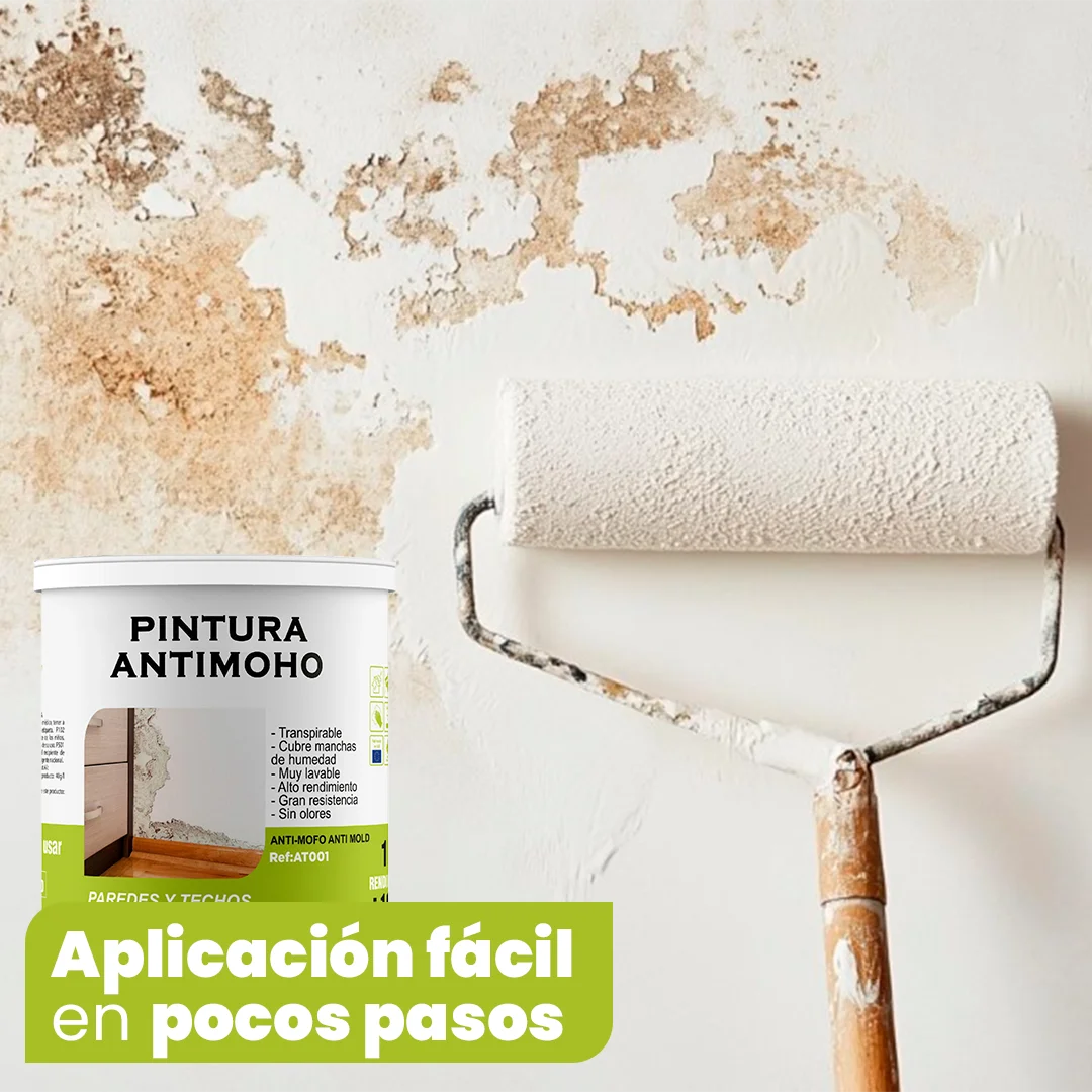 Pintura MohoFree - ¡Protección Imbatible Contra Moho! Secado Rápido, Sin Olores y Durabilidad Garantizada