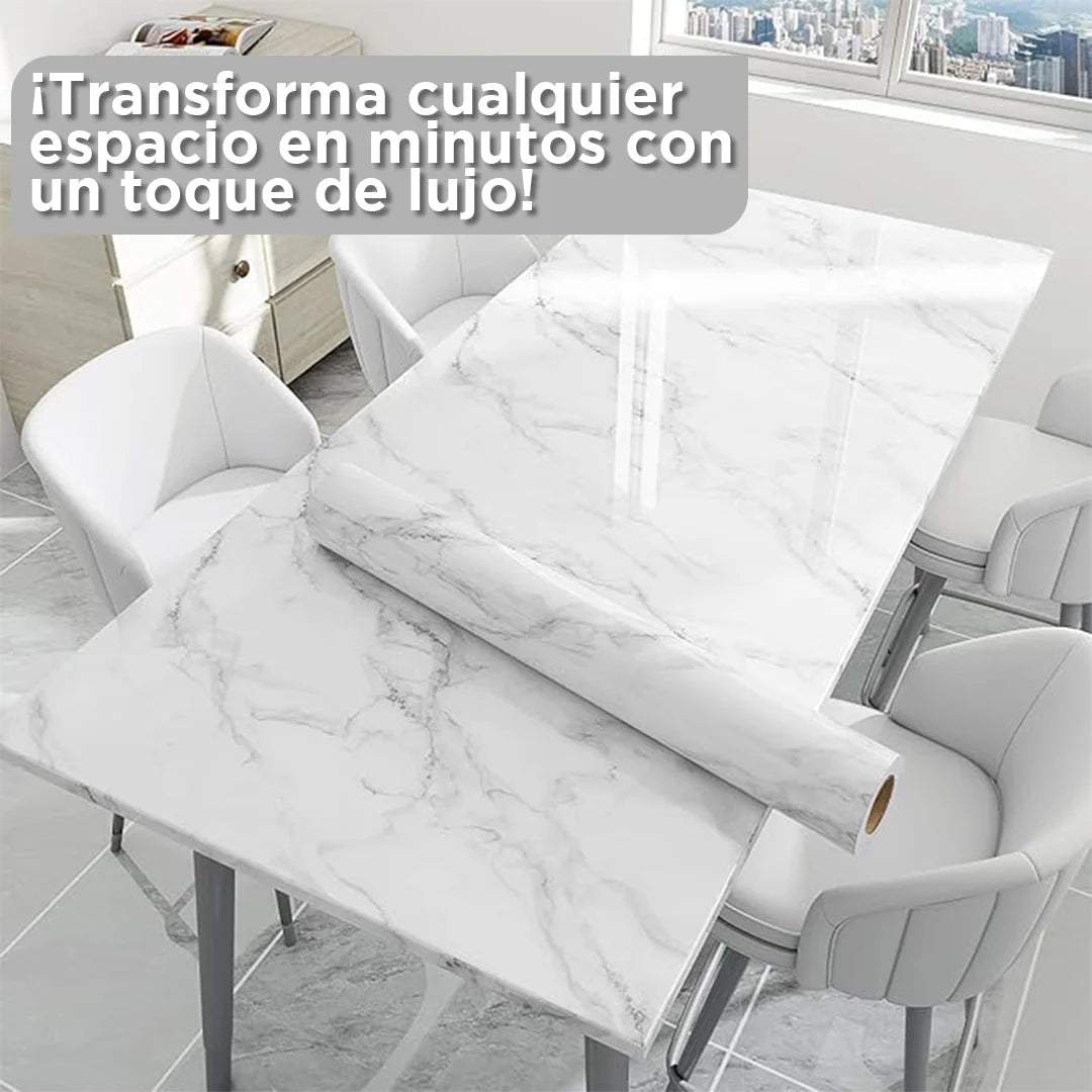 Película Adhesiva DecoMarmol 3mx60cm: Transforma tu Hogar con la Elegancia del Mármol – Sin Reformas y Sin Suciedad