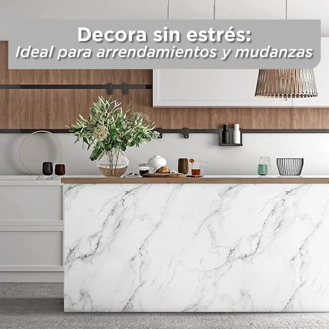 Película Adhesiva DecoMarmol 3mx60cm: Transforma tu Hogar con la Elegancia del Mármol – Sin Reformas y Sin Suciedad