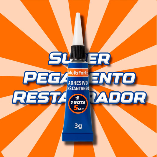 SuperPegamento Restaurador 40g - Resistente al Agua, Seca en 10s, Seguro para la Piel, Pega Metal, Madera, Vidrio y Más