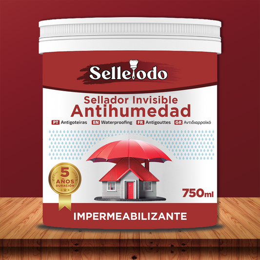 Selle Todo 750g - Impermeabilizante transparente contra infiltraciones