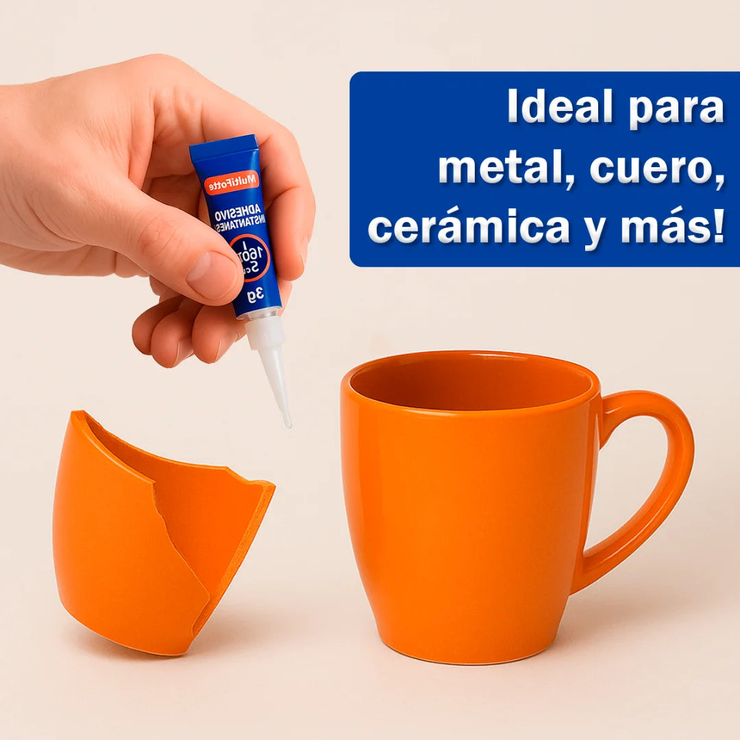 SuperPegamento Restaurador 40g - Resistente al Agua, Seca en 10s, Seguro para la Piel, Pega Metal, Madera, Vidrio y Más