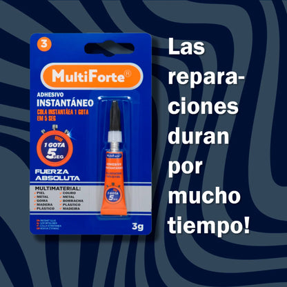 SuperPegamento Restaurador 40g - Resistente al Agua, Seca en 10s, Seguro para la Piel, Pega Metal, Madera, Vidrio y Más