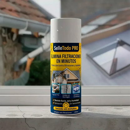 Spray SelleTodo - elimina goteras y sella grietas al instante