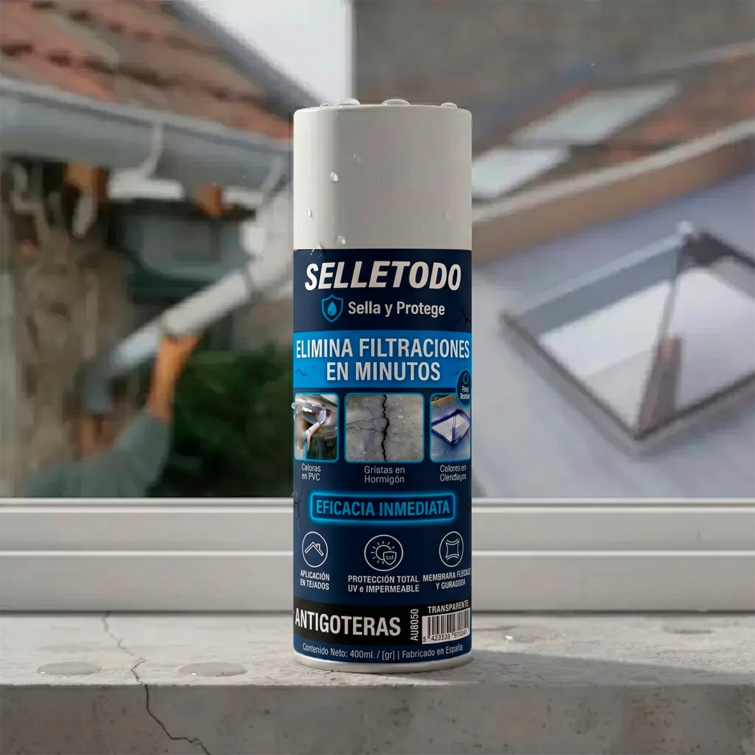 Spray SelleTodo – la forma más fácil de acabar con goteras y grietas sin obras