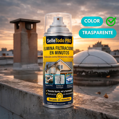 Spray SelleTodo - elimina goteras y sella grietas al instante