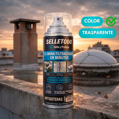 Spray SelleTodo – la forma más fácil de acabar con goteras y grietas sin obras