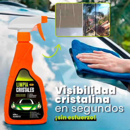 Spray de Limpieza VisiónLimpia 500ml – Brillo Instantáneo, Aroma Suave y Protección Antiempañante para Vidrios Interiores y Exteriores