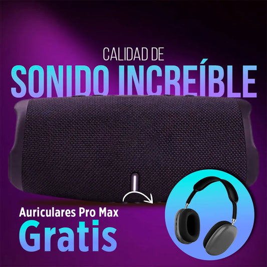 XPL SoundMax – Sonido HD Portátil + Auriculares Pro Max Gratis!